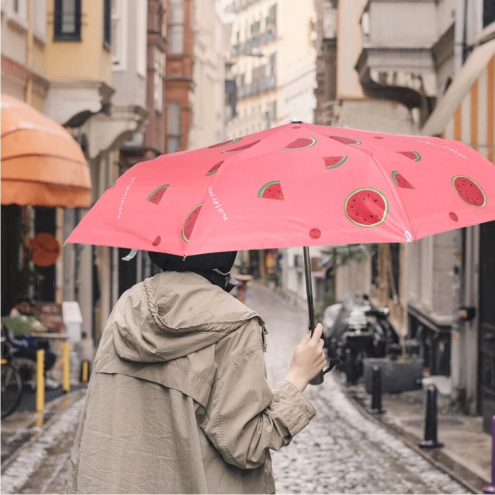 Watermelon Print Umbrella